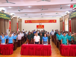 Xã Kiều Phú tổ chức Lễ phát động Phong trào thi đua toàn dân chung sức bảo vệ môi trường.