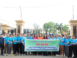 Chuyên Mỹ tổ chức Lễ phát động phong trào “Toàn dân chung tay bảo vệ môi trường, vì Thủ đô xanh - sạch - đẹp”