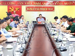 THẠCH THẤT GIAO BAN CÔNG TÁC GIẢI PHÓNG MẶT BẰNG CÁC DỰ ÁN ĐẦU TƯ, TRIỂN KHAI NHIỆM VỤ THÁNG 6 NĂM 2026