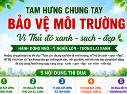 Xã Tam Hưng phát động phong trào thi đua 