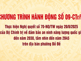 ĐẢNG ỦY PHƯỜNG BỒ ĐỀ TRIỂN KHAI CHƯƠNG TRÌNH HÀNH ĐỘNG SỐ 09-CTr/ĐU VỀ BẢO ĐẢM AN NINH NĂNG LƯỢNG QUỐC GIA