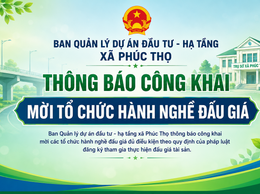 MỜI TỔ CHỨC HÀNH NGHỀ ĐẤU GIÁ 
