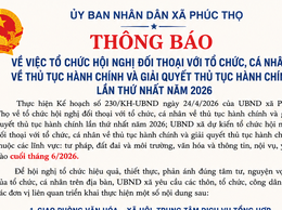 Đối thoại thủ tục hành chính năm 2026