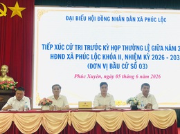 Đại biểu HĐND xã Phúc Lộc khóa II tiếp xúc cử tri trước kỳ họp thường lệ giữa năm 2026