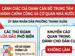 Cảnh giác với các hành vi lừa đảo giả danh Cán bộ Trung tâm Hành chính công và Cơ quan nhà nước trên địa bàn phường Thanh Xuân