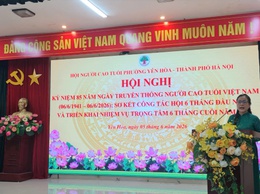 Hội Người cao tuổi phường Yên Hòa tổ chức kỷ niệm 85 năm Ngày truyền thống Người cao tuổi Việt Nam, sơ kết công tác Hội 6 tháng đầu năm 2026
