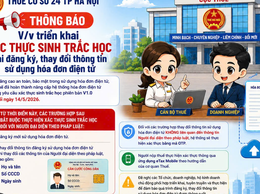 Thuế Thành phố Hà Nội triển khai xác thực sinh trắc học khi đăng ký, thay đổi thông tin sử dụng hóa đơn điện tử
