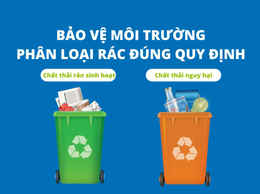 Chung tay bảo vệ môi trường: Thực hiện phân loại, tập kết rác thải sinh hoạt đúng quy định