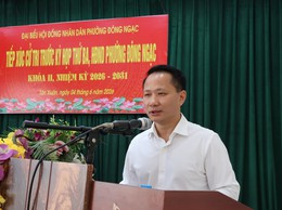 Tổ đại biểu đơn vị bầu cử số 5 HĐND phường Đông Ngạc tiếp xúc cử tri trước kỳ họp thường lệ giữa năm 2026