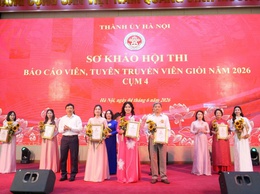Lan tỏa tinh thần đổi mới giáo dục tại Sơ khảo Hội thi Báo cáo viên, Tuyên truyền viên giỏi Thành phố Hà Nội năm 2026 - Cụm 4