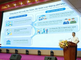 Trên 200 cán bộ, người lao động thuộc doanh nghiệp, cơ sở sản xuất, trường học được tập huấn an toàn vệ sinh lao động.