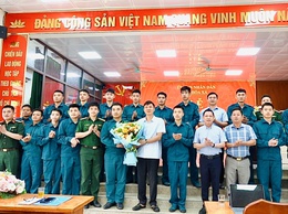 Thành lập, ra mắt Trung đội Dân quân Thường trực thuộc Ban Chỉ huy quân sự xã Hòa Xá