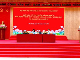 Tổ đại biểu HĐND phường số 2 tiếp xúc cử tri trước Kỳ họp thứ 2