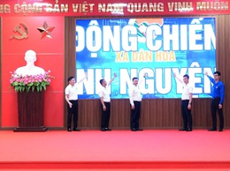 ĐOÀN XÃ DÂN HÒA TỔ CHỨC LỄ RA QUÂN CHIẾN DỊCH THANH NIÊN TÌNH NGUYỆN HÈ NĂM 2026