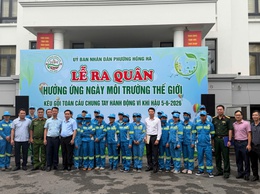 Phường Hồng Hà ra quân hưởng ứng Ngày Môi trường thế giới