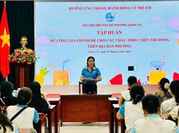 Thiếu niên nhi đồng phường Giảng Võ hào hứng tham gia lớp nữ công gia chánh dịp hè 2026 
