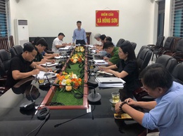 UBND xã Hồng Sơn giao ban đánh giá kết quả thực hiện nhiệm vụ tháng 5, triển khai nhiệm vụ trọng tâm tháng 6 năm 2026