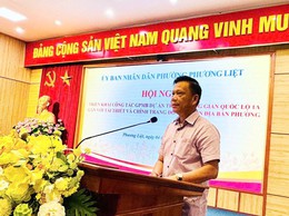 PHƯƠNG LIỆT: TRIỂN KHAI CÔNG TÁC GIẢI PHÓNG MẶT BẰNG DỰ ÁN TRỤC KHÔNG GIAN QUỐC LỘ 1A
