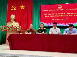 TỔ ĐẠI BIỂU SỐ 02 HĐND XÃ QUỐC OAI TIẾP XÚC CỬ TRI TRƯỚC KỲ HỌP THỨ BA, HĐND XÃ KHÓA II, NHIỆM KỲ 2026 – 2031