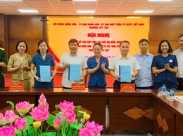 Phường Tây Tựu ký kết quy chế phối hợp công tác giữa Thường trực HĐND, UBND và MTTQ Việt Nam phường
