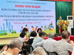 Phường Vĩnh Tuy ra quân hưởng ứng phong trào bảo vệ môi trường