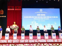 XÃ ỨNG HOÀ THAM DỰ HỘI NGHỊ TRỰC TUYẾN RA QUÂN HƯỞNG ỨNG THÁNG HÀNH ĐỘNG PHÒNG, CHỐNG MA TÚY NĂM 2026