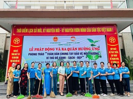Phường Phương Liệt: Tổ chức thành công Lễ phát động và ra quân “Toàn dân chung tay bảo vệ môi trường, vì Thủ đô xanh - sạch - đẹp”