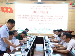 Ban cưỡng chế xã Kiều Phú tổ chức hội nghị triển khai Kế hoạch và phương án cưỡng chế thu hồi đất tại thôn Ngọc Than