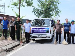 Xã Thượng Phúc ra quân tổng vệ sinh môi trường hưởng ứng ngày môi trường Thế giới 5/6
