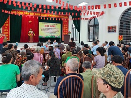 Thượng Phúc lấy ý kiến nhân dân thôn Hòe Thị về dự thảo phương án bồi thường, hỗ trợ triển khai Dự án Khu đô thị thể thao Olympic
