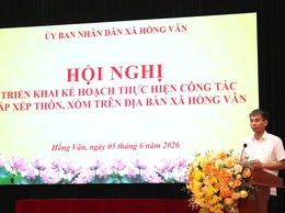 Xã Hồng Vân dự kiến giảm hơn 50% số thôn