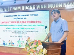  PHƯỜNG ĐẠI MỖ PHÁT ĐỘNG PHONG TRÀO “TOÀN DÂN CHUNG TAY BẢO VỆ MÔI TRƯỜNG, VÌ THỦ ĐÔ XANH - SẠCH - ĐẸP”