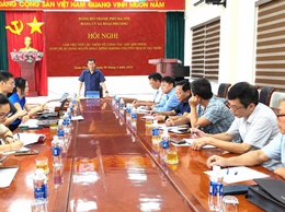 Xã Đoài Phương làm việc với 15 thôn về sắp xếp thôn và bố trí người hoạt động không chuyên trách