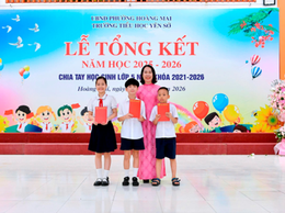 Trường Tiểu học Yên Sở long trọng tổ chức Lễ Tổng kết năm học 2025 - 2026 và chia tay học sinh khối 5 niên khoán 2021 - 2026