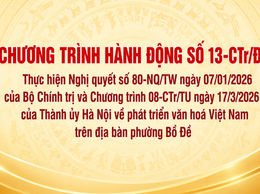 PHƯỜNG BỒ ĐỀ TRIỂN KHAI CHƯƠNG TRÌNH HÀNH ĐỘNG THỰC HIỆN NGHỊ QUYẾT SỐ 80-NQ/TW VỀ PHÁT TRIỂN VĂN HÓA VIỆT NAM