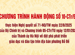 ĐẢNG ỦY PHƯỜNG BỒ ĐỀ TRIỂN KHAI CHƯƠNG TRÌNH HÀNH ĐỘNG SỐ 10-CTr/ĐU VỀ ĐỘT PHÁ PHÁT TRIỂN GIÁO DỤC VÀ ĐÀO TẠO