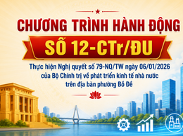 ĐẢNG ỦY PHƯỜNG BỒ ĐỀ BAN HÀNH CHƯƠNG TRÌNH HÀNH ĐỘNG THỰC HIỆN NGHỊ QUYẾT SỐ 79-NQ/TW NGÀY 06/01/2026 CỦA BỘ CHÍNH TRỊ VỀ PHÁT TRIỂN KINH TẾ NHÀ NƯỚC TRÊN ĐỊA BÀN PHƯỜNG BỒ ĐỀ