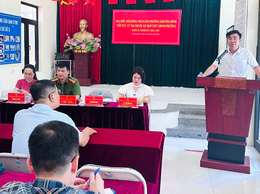 Tổ đại biểu số 7 HĐND phường Khương Đình tiếp xúc cử tri trước kỳ họp thứ 3 HĐND phường khóa II, nhiệm kỳ 2026 - 2031.