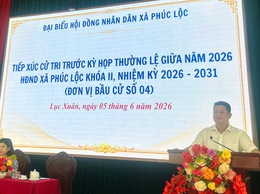 Đại biểu HĐND xã Phúc Lộc tiếp tục cử tri trước Kỳ họp thường lệ giữa năm 2026 – Đơn vị bầu cử số 4