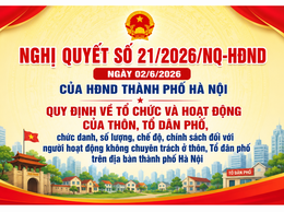 Nghị quyết số 21/2026/NQ-HĐND ngày 02/6/2026 của HĐND Thành phố Hà Nội quy định về tổ chức và hoạt động của thôn, Tổ dân phố trên địa bàn Thành phố Hà Nội