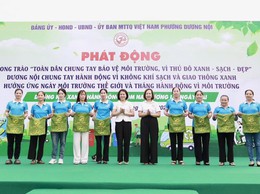 PHƯỜNG DƯƠNG NỘI PHÁT ĐỘNG PHONG TRÀO THI ĐUA HƯỞNG ỨNG NGÀY MÔI TRƯỜNG THẾ GIỚI