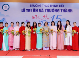 TRƯỜNG THCS THỊNH LIỆT TRANG TRỌNG TỔ CHỨC 
LỄ TRI ÂN VÀ TRƯỞNG THÀNH CHO HỌC SINH KHỐI 9
