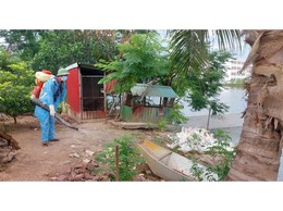 Trung tâm Dịch vụ Tổng hợp xã Ứng Thiên triển khai đợt vệ sinh, khử trùng tiêu độc sau tiêm phòng đợt 1 năm 2026