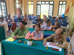 HỘI CỰU CHIẾN BINH XÃ TIẾP TỤC TUYÊN TRUYỀN CÔNG TÁC GIẢI PHÓNG MẶT BẰNG TẠI THÔN BA ĐÌNH