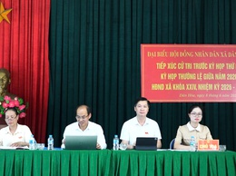 Dân Hòa: Tổ đại biểu số 1 tiếp xúc cử tri thôn Trường Xuân trước kỳ họp thứ ba HĐND xã khóa XXIV