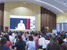 ĐIỂM CẦU UBND PHƯỜNG GIẢNG VÕ THAM DỰ HỘI NGHỊ HƯỚNG DẪN CÔNG TÁC COI THI KỲ THI TỐT NGHIỆP THPT NĂM 2026
