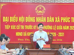 HĐND xã Phúc Thọ tổ chức tiếp xúc cử tri trước kỳ họp thường lệ giữa năm 2026