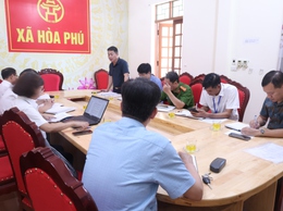 Xã Hòa Phú: Tiếp đoàn kiểm tra của Chi cục thú y Hà Nội