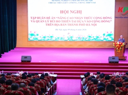 Sở Nông nghiệp và Môi trường Hà Nội: Chi cục Thủy lợi và Phòng, chống thiên tai tổ chức hội nghị tập huấn Đề án nâng cao nhận thức cộng đồng và quản lý rủi ro thiên tai dựa vào cộng đồng