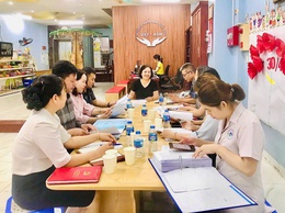 BAN VĂN HÓA - XÃ HỘI HĐND XÃ NGỌC HỒI GIÁM SÁT CÔNG TÁC BẢO ĐẢM VỆ SINH AN TOÀN THỰC PHẨM TẠI CÁC TRƯỜNG MẦM NON  CÔNG LẬP, TƯ THỤC TRÊN ĐỊA BÀN XÃ
